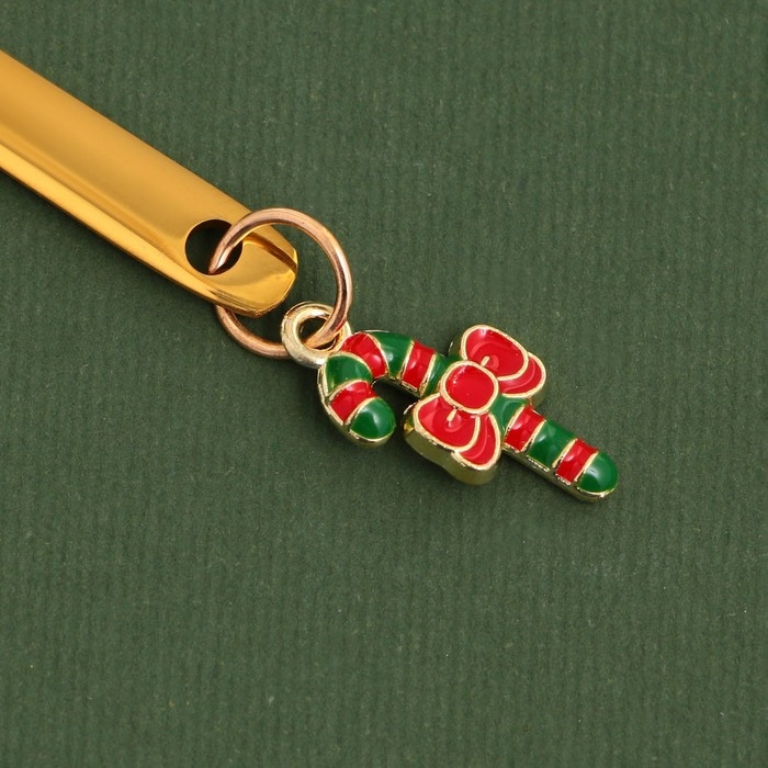 Новый год. Подарочный набор ложек с подвесами &laquo;Роскошного нового года&raquo;, 2 шт., 14.8 х 2.7 см