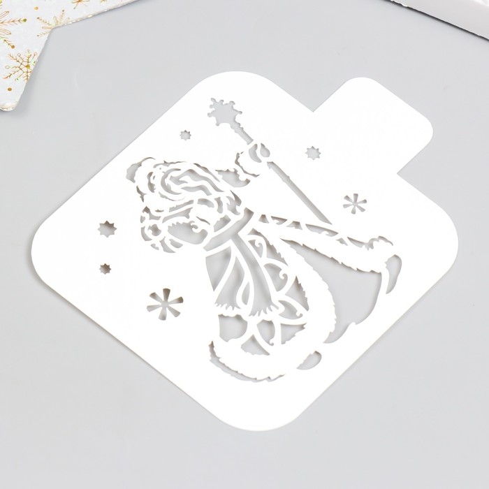 Трафарет пластиковый Трафарет пластиковый "Дедушка Мороз" 9х9 см