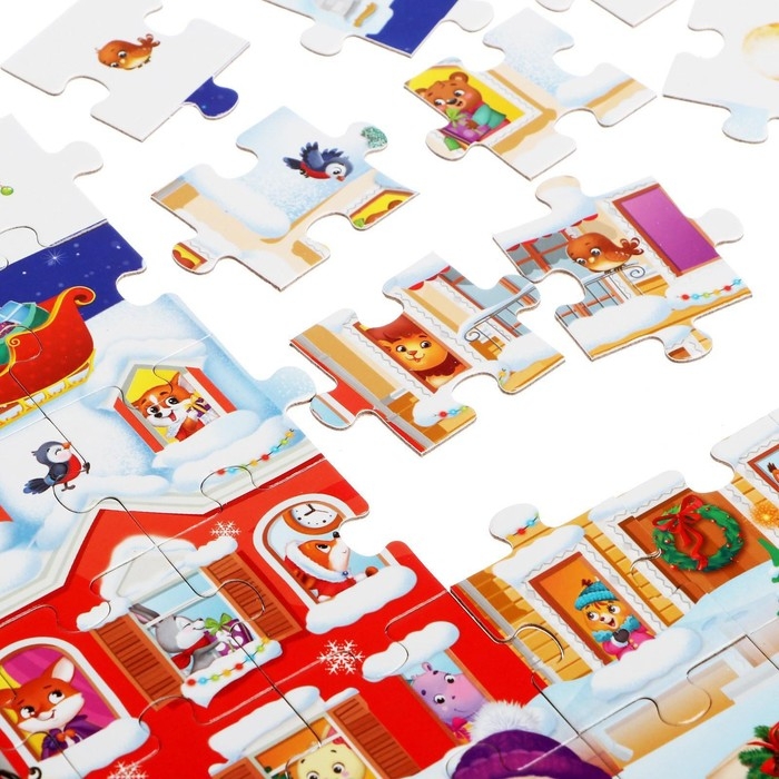 Пазл «Найди и покажи. Новый год пришёл», 88 деталей Пазл «Найди и покажи. Новый год пришёл», 88 деталей