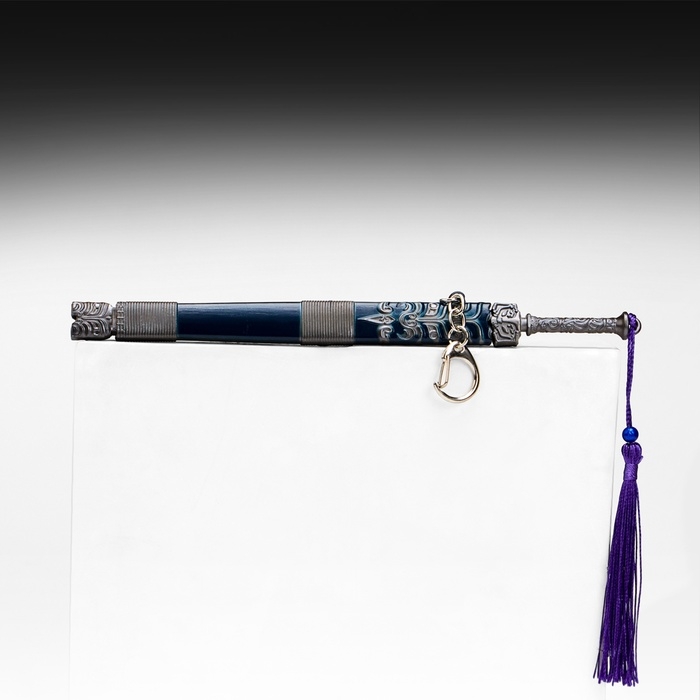 Сувенирное оружие подвесное мини Сувенирное оружие подвесное мини "Меч в стиле аниме", брелок, 20 см, тёмно-синий