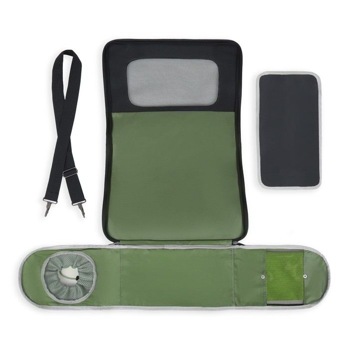 Сумка-переноска с окном для мордочки, 42 х 21 х 25 см, салатовая Сумка-переноска с окном для мордочки, 42 х 21 х 25 см, салатовая