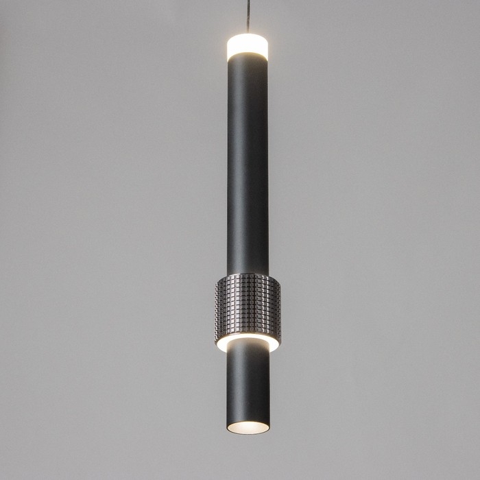 Светильник подвесной "Алекса" LED 7Вт 4000К черный 4х4х40-140см