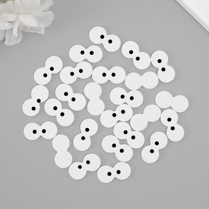 Декор для творчества кожзам Декор для творчества кожзам "Глазки" набор 25 шт 2,3х1,2 см