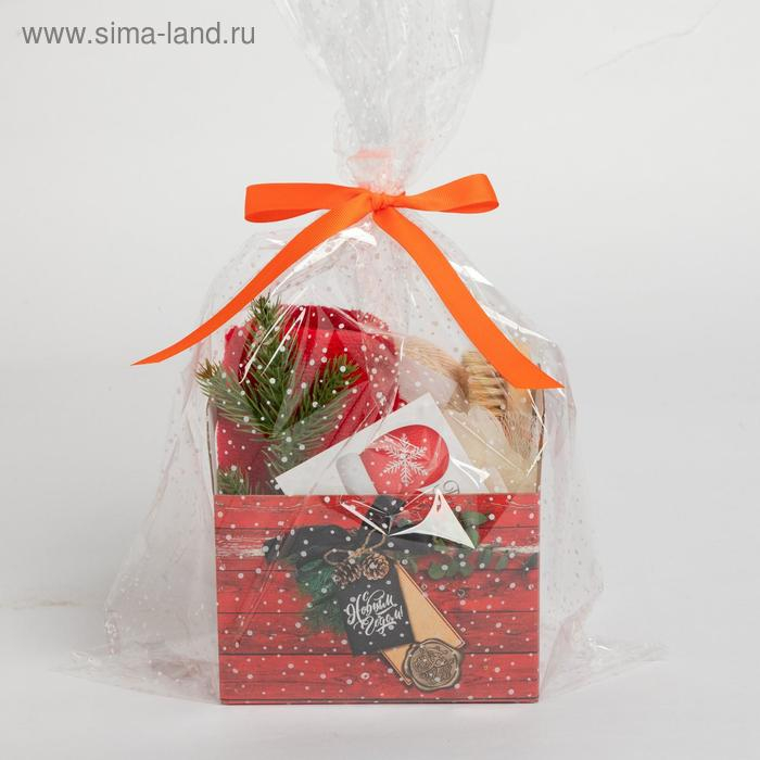 Набор подарочный Этель  Набор подарочный Этель "Счастья в Новом году" полотенце 30х60см  и акс (4 предм)