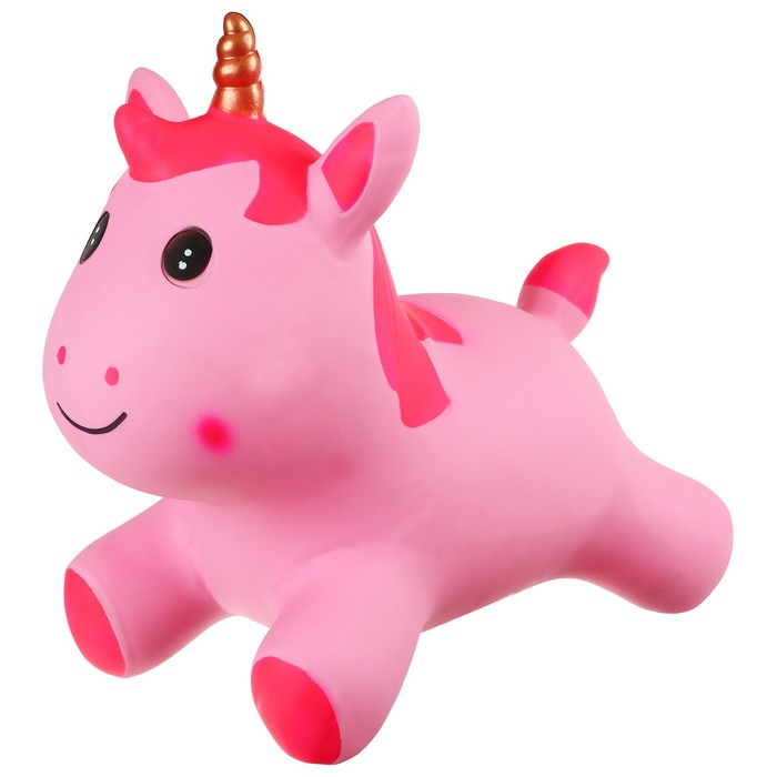 Попрыгун ZABIAKA «Единорожка», 48х27х45 см, цвет розовый Попрыгун ZABIAKA «Единорожка», 48х27х45 см, цвет розовый
