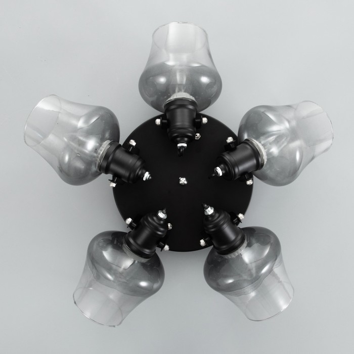 Люстра Люстра "Илария" 5xЕ27 40Вт черный 35х35х20 см BayerLux