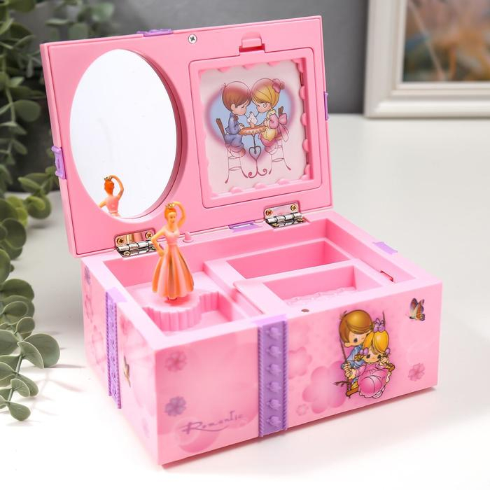 Шкатулка музыкальная механическая Шкатулка музыкальная механическая "Подарок" МИКС 11х7,5х15,5 см