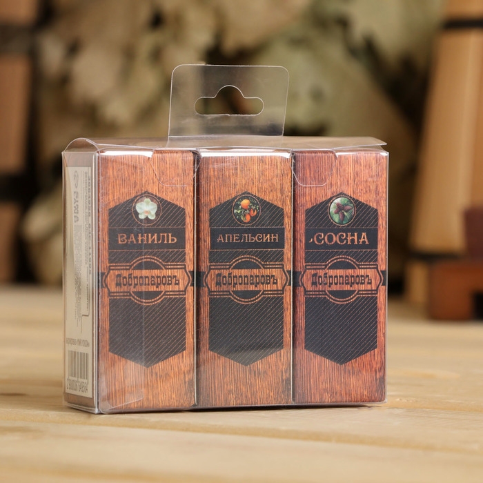 Эфирное масло Эфирное масло "Ваниль, Апельсин, Сосна", набор 3 шт по 10 мл, Добропаровъ