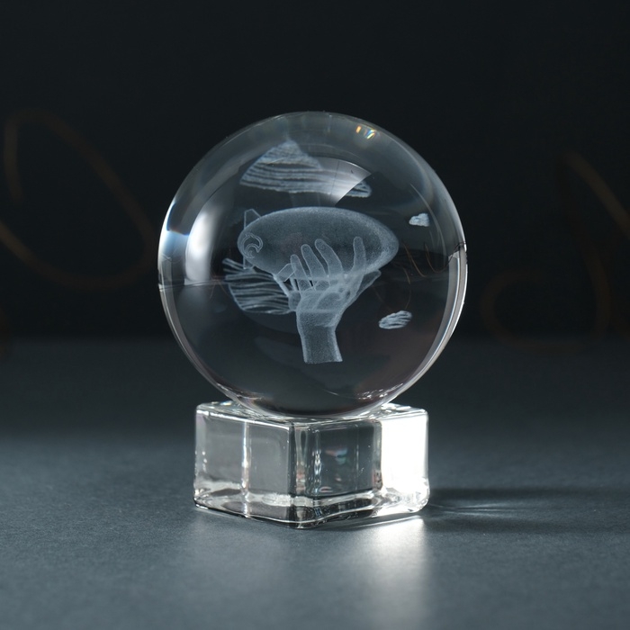 Сувенир стекло шар Сувенир стекло шар "Дирижабль" d=6 см