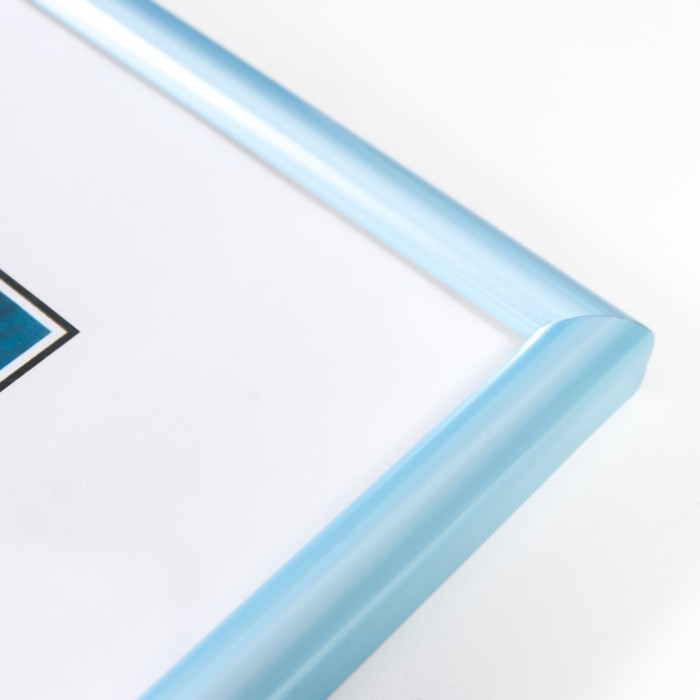 Фоторамка пластик Фоторамка пластик "Радуга" 30х40 см, голубой