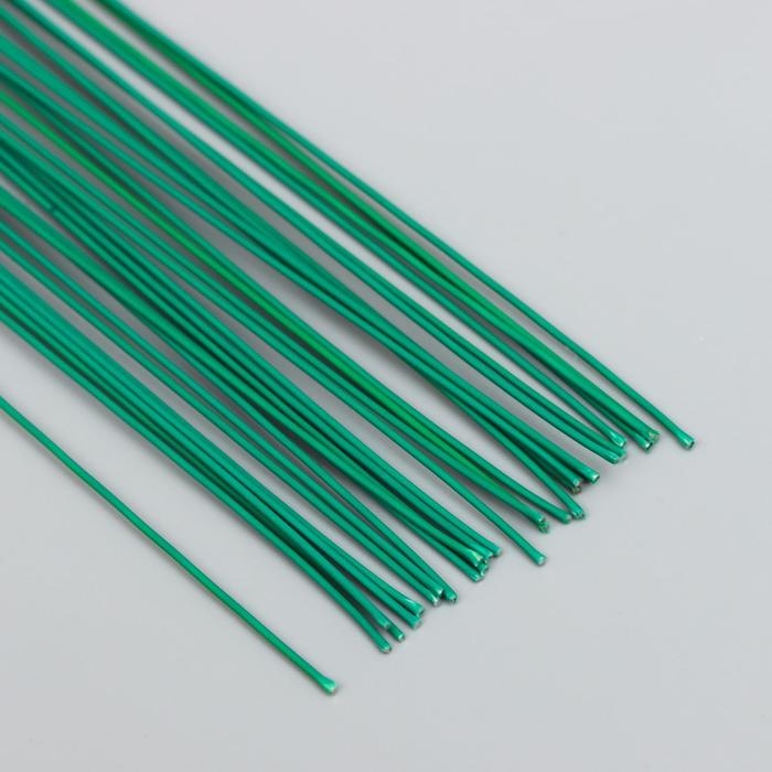 Проволока для творчества Проволока для творчества "Blumentag" 0.55 мм, 30 шт, 40 см, в пластиковой оплётке зеленый