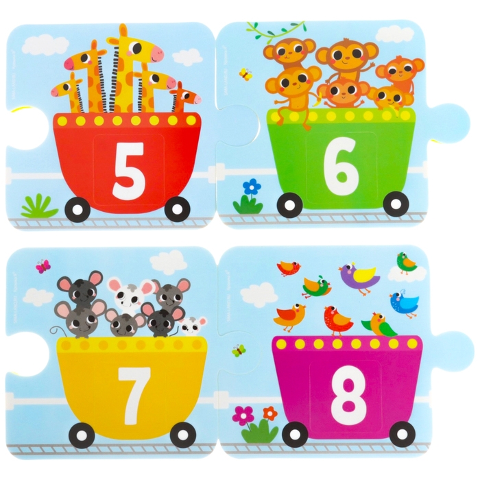 Мягкий пазл для малышей &laquo;Счёт и цвет&raquo;, 20 деталей, Крошка Я