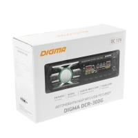 Автомагнитола Digma DCR-300G 1DIN, 4 х 45 Вт, USB, SD/MMC, AUX