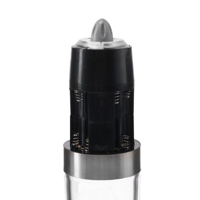 Мельница электрическая Luazon LET-004, гравитационная, металл, от батареек, серебристая Мельница электрическая Luazon LET-004, гравитационная, металл, от батареек, серебристая