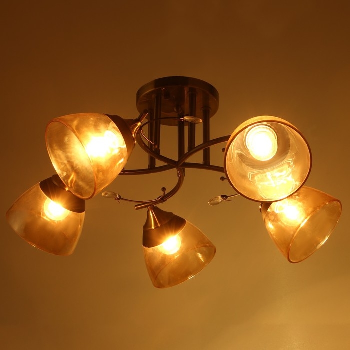 Люстра Люстра "Аста" 5хЕ27 40Вт бронза 65х65х26 см BayerLux