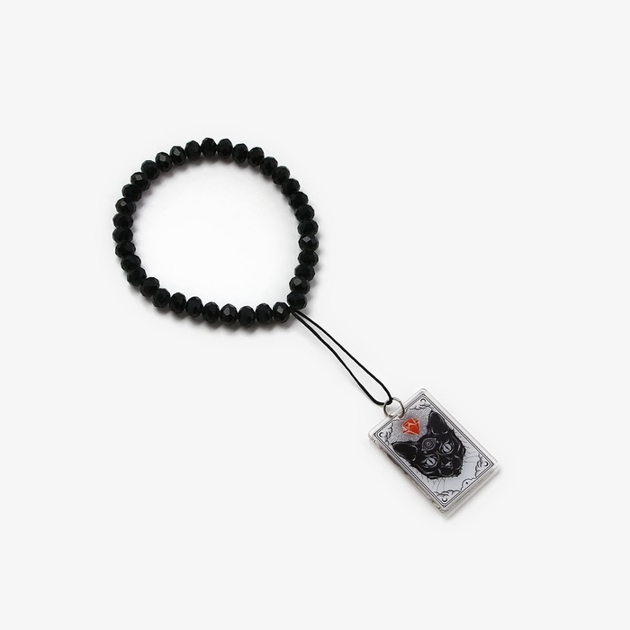 Брелок бусы для ключей «Черный кот», 15 х 2.8 см Брелок бусы для ключей «Черный кот», 15 х 2.8 см