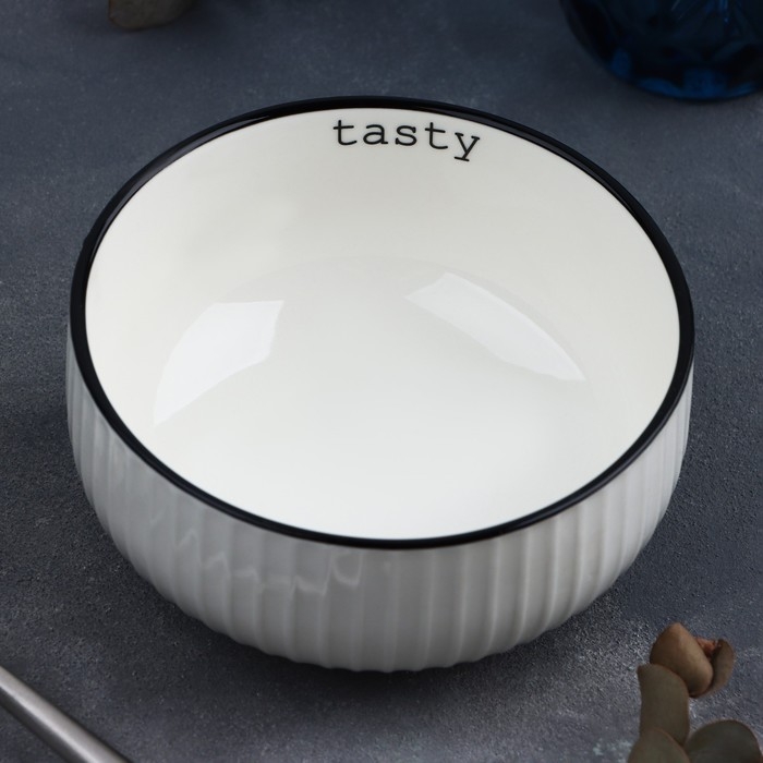 Салатник керамический Tasty, 11.5 х 5.6 см, 330 мл, цвет белый
