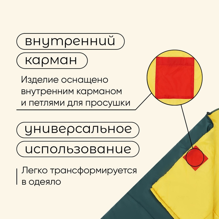 Спальный мешок maclay camping comfort cold, одеяло, 4 слоя, левый, 185х90 см, -10/+5°С Спальный мешок maclay camping comfort cold, одеяло, 4 слоя, левый, 185х90 см, -10/+5°С