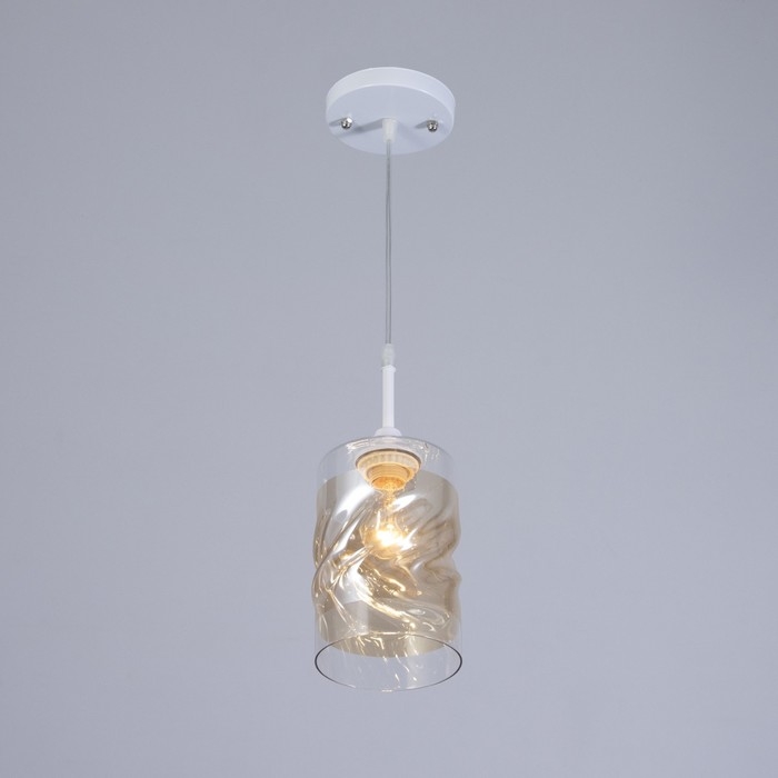 Светильник "Ренесми" 1хЕ27 40Вт белый  12х12х18-118 см