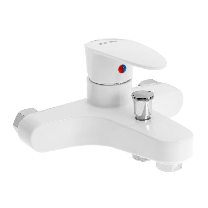 Смеситель для ванны ZEIN Z3674, однорычажный, без душевого набора, белый Смеситель для ванны ZEIN Z3674, однорычажный, без душевого набора, белый