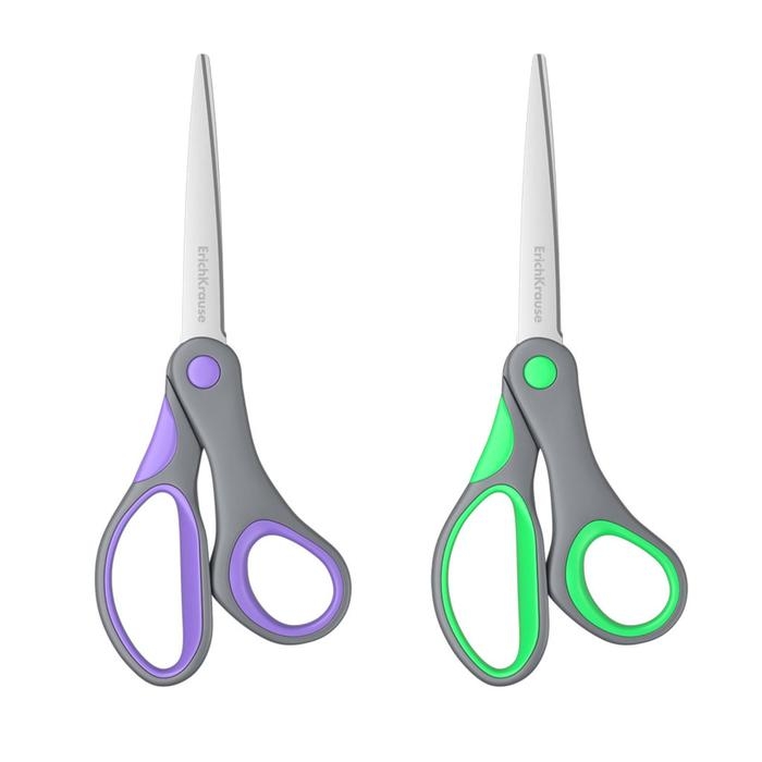 Ножницы ErichKrause Comfort, 18 см, ручки с противоскользящими резиновыми вставками, МИКС Ножницы ErichKrause Comfort, 18 см, ручки с противоскользящими резиновыми вставками, МИКС