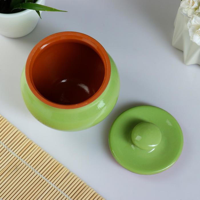 Набор  Набор "Вятская керамика №6" 0,5х6 + ухват, салатовый