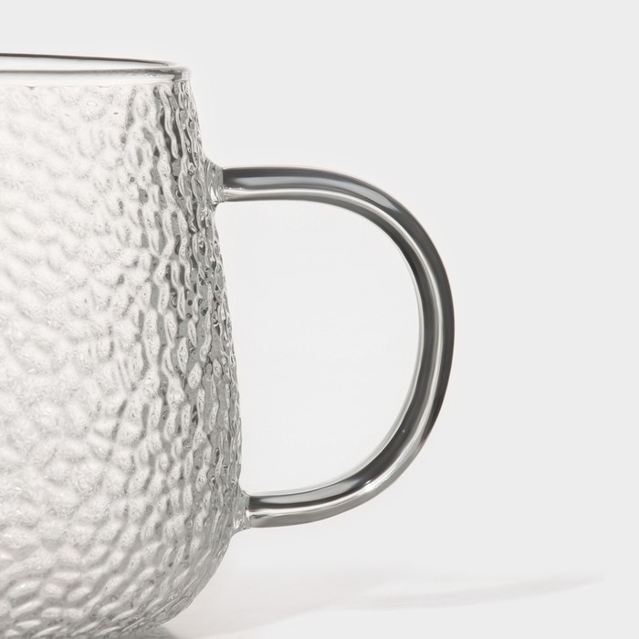 Кружка стеклянная Magistro «Сара», 380 мл, 9×12,5 см Кружка стеклянная Magistro «Сара», 380 мл, 9×12,5 см