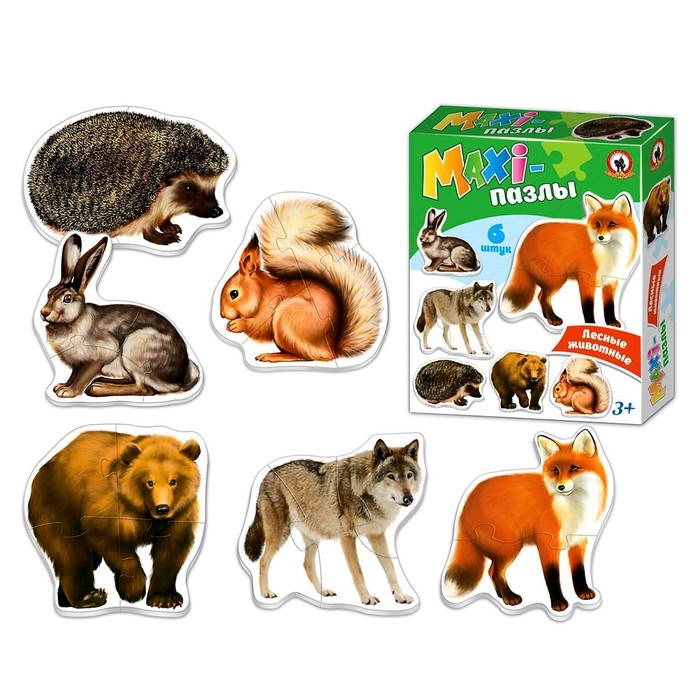 Макси-пазлы «Лесные животные» Макси-пазлы «Лесные животные»