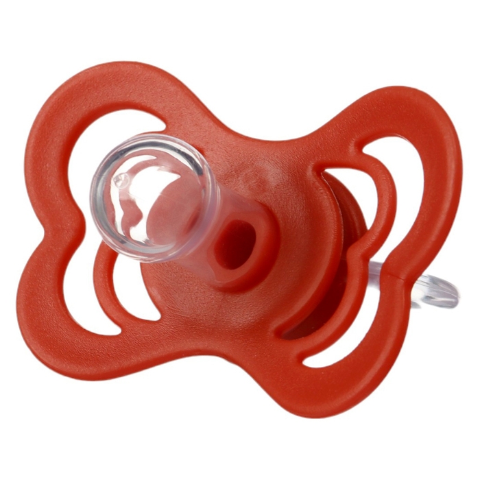 Соска - пустышка силиконовая классическая, от 0 мес., с колпачком, цвет вишневый Соска - пустышка силиконовая классическая, от 0 мес., с колпачком, цвет вишневый