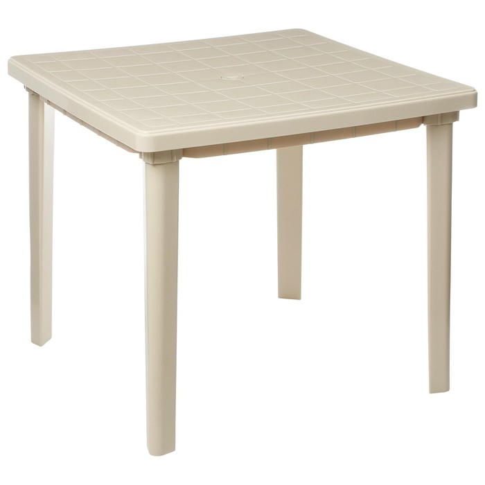Стол квадратный, 80 х 80 х 74 см, цвет бежевый Стол квадратный, 80 х 80 х 74 см, цвет бежевый