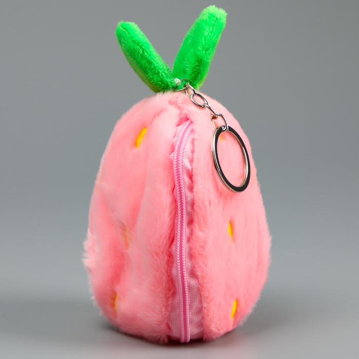 Мягкая игрушка «Зайка-клубника» на брелоке, 11 см Мягкая игрушка «Зайка-клубника» на брелоке, 11 см