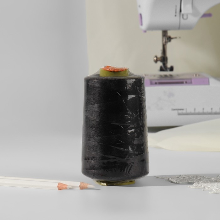 Нитки 100ЛЛ, 1500 м, цвет чёрный Нитки 100ЛЛ, 1500 м, цвет чёрный