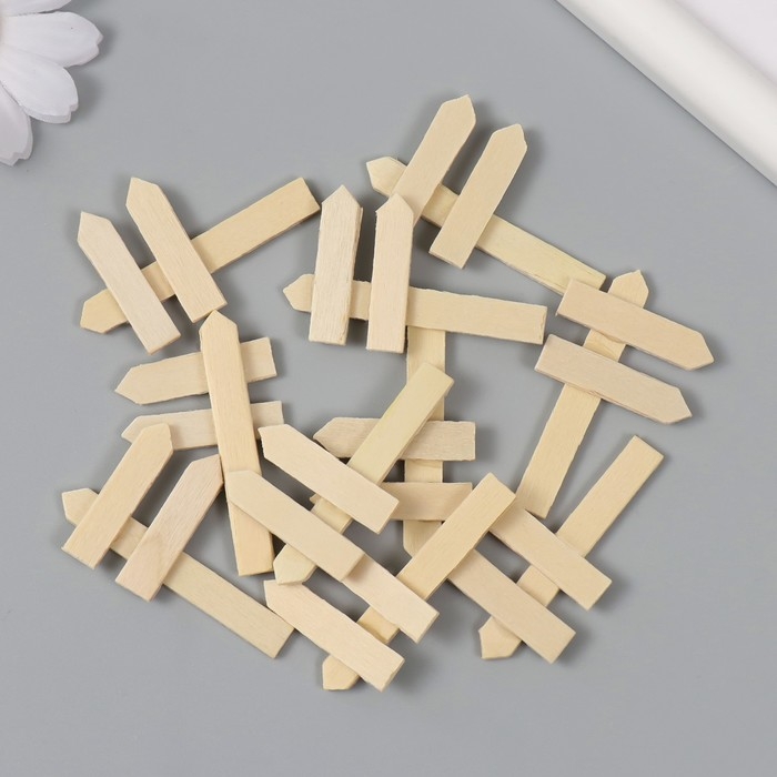 Декор для творчества дерево Декор для творчества дерево "Указатель" натуральный набор 10 шт 3х5 см