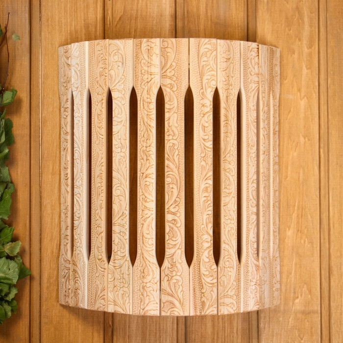 Абажур деревянный угловой Абажур деревянный угловой "Русские узоры" 31х27х11 см