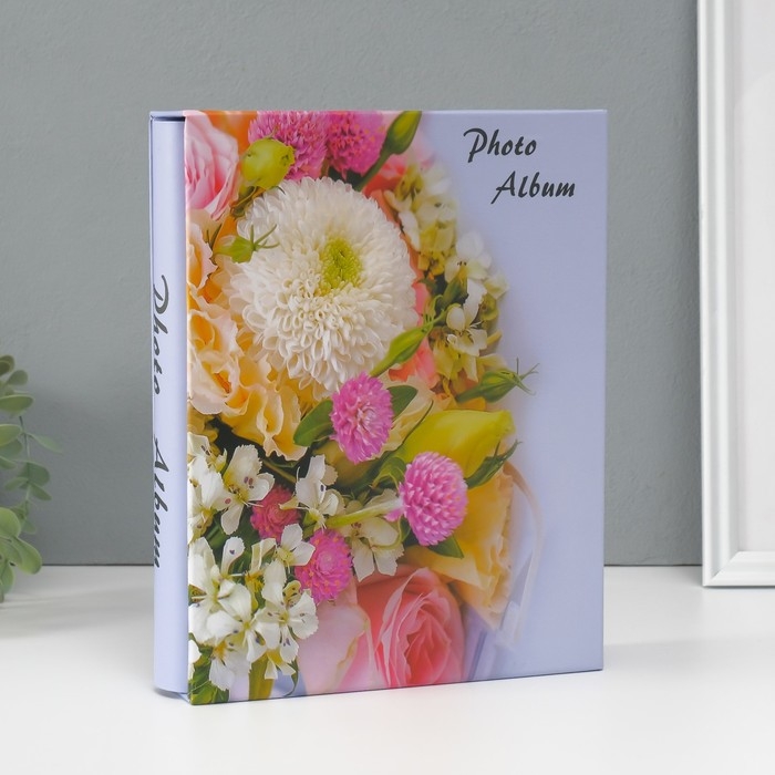 Фотоальбом на 200 фото 10х15 см Фотоальбом на 200 фото 10х15 см "Весенний букет" МИКС 5,5х20,5х26,5 см