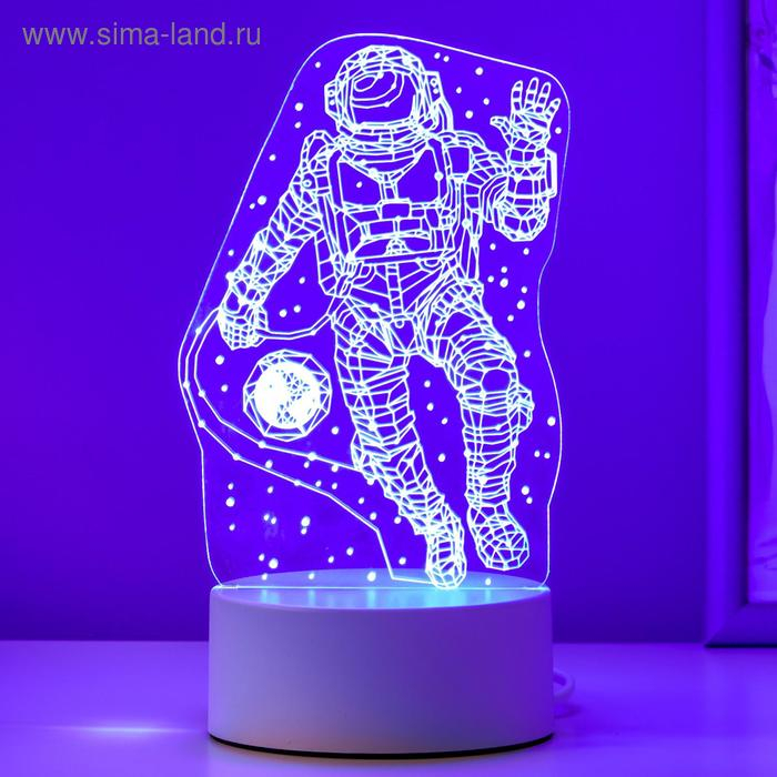 Светильник "Космонавт" LED RGB от сети 9,5х10х21 см RISALUX