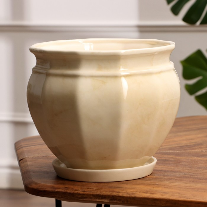 Набор горшков 3шт. Набор горшков 3шт. "Мираж" белый: 14,5л. 5,3л, 2л