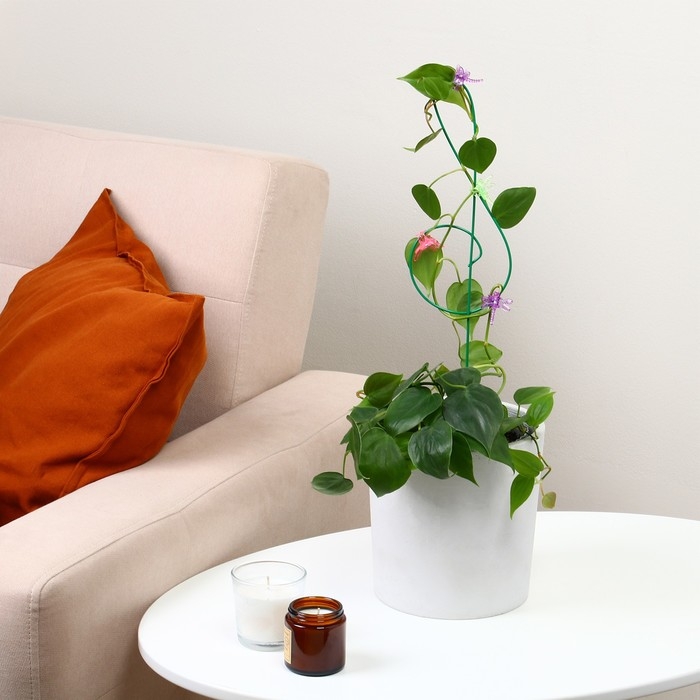 Шпалера, 47 × 11 × 0.3 см, металл, зелёная, «Скрипичный ключ» Шпалера, 47 × 11 × 0.3 см, металл, зелёная, «Скрипичный ключ»