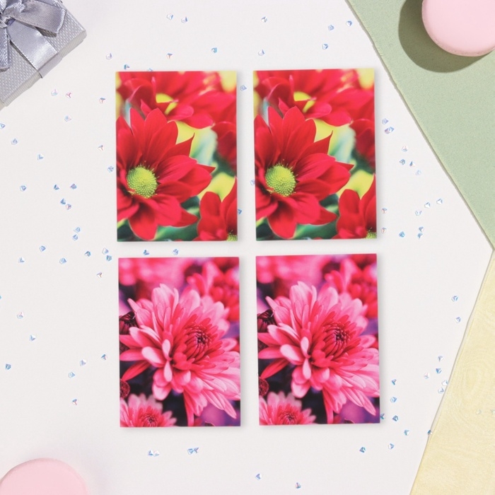 Набор мини-открыток  Набор мини-открыток "Пожелания - 3" ромашка, 40 штук, 5 х 7 см