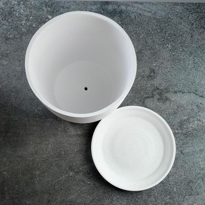 Горшок цветочный 4 л Престиж белый №1 Горшок цветочный 4 л Престиж белый №1