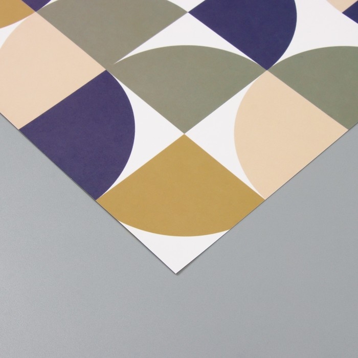 Бумага для скрапбукинга Бумага для скрапбукинга "Змейка" плотность 180 гр набор 5 шт 30,5х32 см