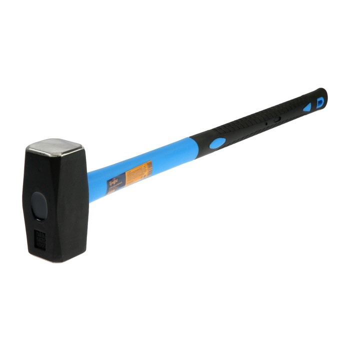 Кувалда кованая ТУНДРА, удлиненная фиберглассовая трехкомпонентная рукоятка, 4 кг Кувалда кованая ТУНДРА, удлиненная фиберглассовая трехкомпонентная рукоятка, 4 кг