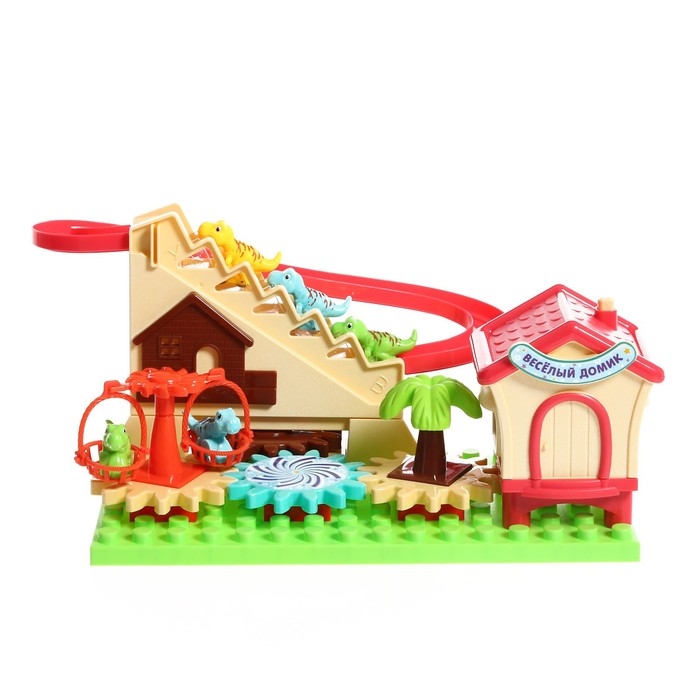 Конструктор развивающий с шестерёнками «Дино Мир», 33 детали Конструктор развивающий с шестерёнками «Дино Мир», 33 детали