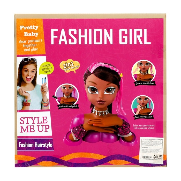 Кукла-манекен для создания причёсок «Кэсси», с аксессуарами Кукла-манекен для создания причёсок «Кэсси», с аксессуарами