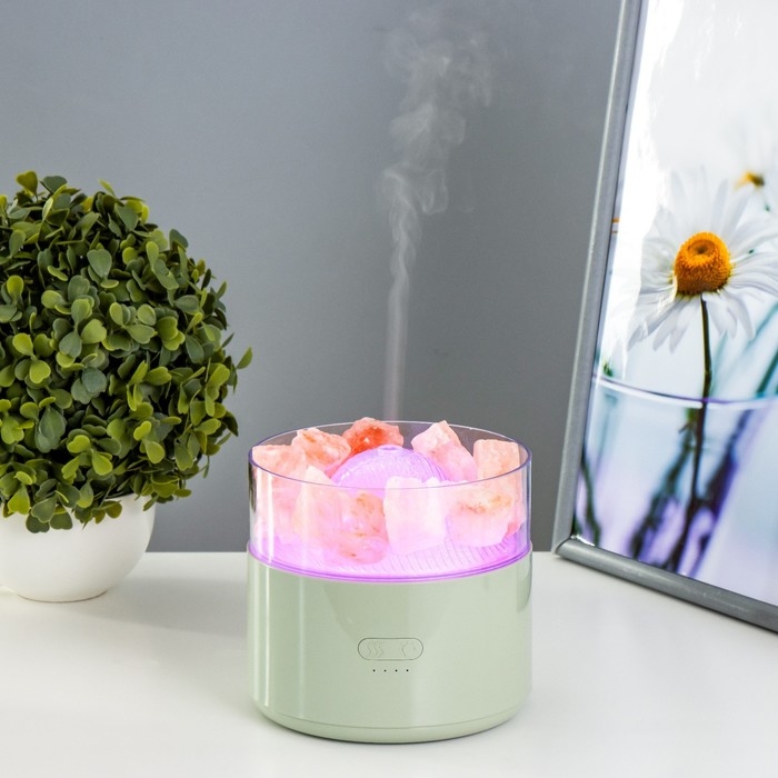 Ночник-увлажнитель Ночник-увлажнитель "Антер" LED 3Вт USB RGB белый 13х13х12 см RISALUX