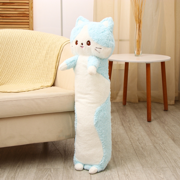 Мягкая игрушка-подушка «Кот», 100 см, цвет голубой Мягкая игрушка-подушка «Кот», 100 см, цвет голубой