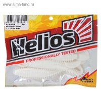 Виброхвост Helios Shaggy White, 13 см, 5 шт. (HS-18-001)