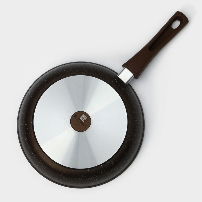 Сковорода, d=26 см, съёмная ручка, антипригарное покрытие, цвет кофейный мрамор Сковорода, d=26 см, съёмная ручка, антипригарное покрытие, цвет кофейный мрамор