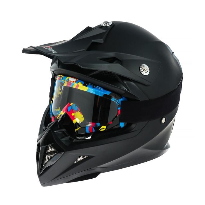 Очки-маска для езды на мототехнике, стекло прозрачное, бомбер, ОМ-22 Очки-маска для езды на мототехнике, стекло прозрачное, бомбер, ОМ-22