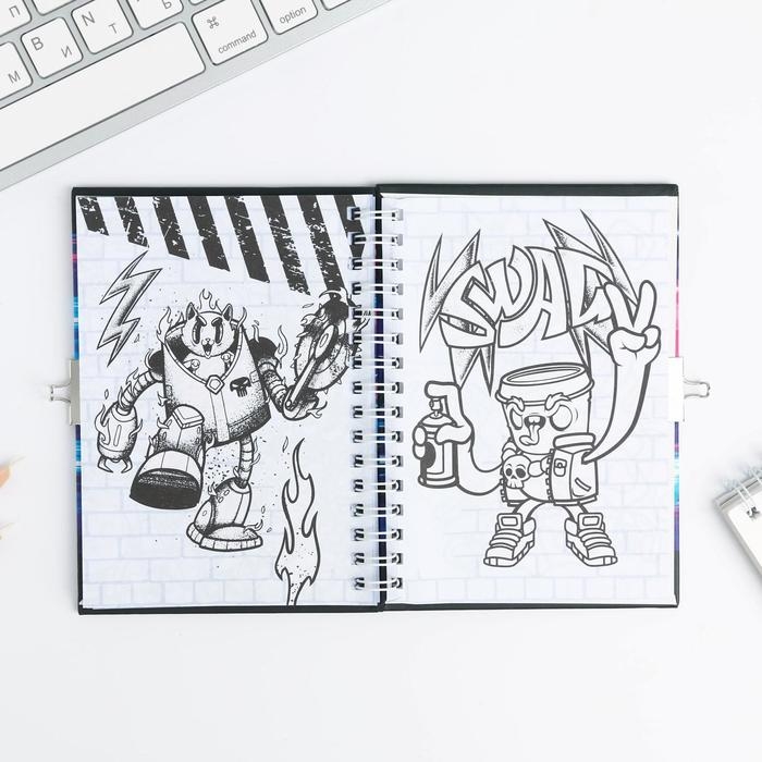 Анкета в твердой обложке на замочке «Тачка», А6 40 л Анкета в твердой обложке на замочке «Тачка», А6 40 л